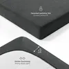A close-up view of a dark gray fitted sheet, showing its texture and elastic band. Anteprima dell’immagine prodotto