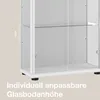 K-Möbel Glasvitrine stehend in Weiss (176x67x33 cm) mit 4 Produktbild-Vorschau 6