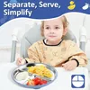 Edelstahl Teller Baby,3 Stück Babyteller Mit Produktbild-Vorschau 5