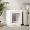vidaXL Beistelltisch Weiß 60 x 40 x 65 cm Holzwerkstoff Produktbild-Vorschau 2