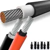2PACK Rot+Schwarz 10+10m | 4mm² 12AWG max1800V Produktbild-Vorschau 2