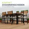 Juskys Akazienholz Gartengarnitur Rhodos - Tisch, 6 Stühle Produktbild-Vorschau 6