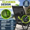 tillvex Gartenstuhl Schwarz klappbar aus Aluminium | Produktbild-Vorschau 7