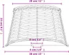 vidaXL Lampenschirm Braun Ø38x23 cm Korbweide Produktbild-Vorschau 7