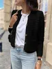ASKSA Cardigan femme col rond boutonné Pull manches longues Voir les images du produit 2