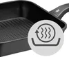 Grillpfanne - Schwarz - Aluguss - 28 x 28 cm Produktbild-Vorschau 13