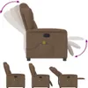 vidaXL Massagesessel Braun Stoff Produktbild-Vorschau 5
