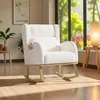 Sedia a dondolo con orsetto bianco e supporto lombare, Anteprima dell’immagine prodotto 2