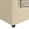 vidaXL Tagesbett Creme 90x200 cm Stoff Produktbild-Vorschau 6