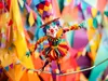 CALVENDO Puzzle Seiltänzer aus Papier im Zirkus | 1000 Produktbild-Vorschau 3