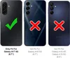 Three phone cases are shown, with a checkmark on the first and crosses on the other two, indicating compatibility. Náhled obrázku produktu