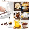 Kleine French Press Kaffeebereiter aus Edelstahl,Thermo Produktbild-Vorschau 10