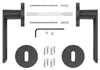 A disassembled door handle set with all its components laid out on a white background. Produktbild-Vorschau