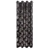 A single curtain with a leaf pattern. Produktbild-Vorschau