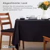 HOMESCAPES Nappe noire 178 x 300 cm, 100% coton Voir les images du produit 8
