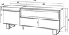 TV-Schrank, Lowboard, 150x35x57cm, Für TV-Geräte bis zu Produktbild-Vorschau 4
