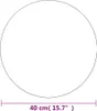 vidaXL Specchio da parete 40 cm vetro rotondo Anteprima dell’immagine prodotto 6