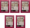 5x Set FISKBO Ikea Bilderrahmen 13x18 PINK Produktbild-Vorschau 1