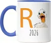 R Ente 2026 Tasse Blau Rente Geschenk Ruhestand Humor Produktbild-Vorschau 1