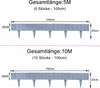 LZQ Rattan-Optik Rasenkanten Beeteinfassung 15m 15 Stücke Produktbild-Vorschau 7