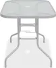 vidaXL 8-tlg. Garten-Essgruppe Stahl und Textilene Grau Produktbild-Vorschau 4