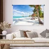 MuchoWow® Wandteppich Wandbehang Strand - Meer - Palmen Produktbild-Vorschau 2