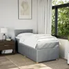Boxspringbett mit Matratze Hellgrau 80x200 cm Stoff Produktbild-Vorschau 3