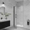 120x195cm Schwarz Faltbar+drehbar 6mm Nano ESG Glas  Produktbild-Vorschau 3