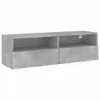 The Living Store TV-Wandschrank Betongrau 100x30x30 cm Produktbild-Vorschau 3