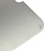 A close-up, angled view of a brushed metal grill plate. Podgląd zdjęcia produktu