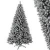 A flocked artificial Christmas tree on a white background. Produktbild-Vorschau