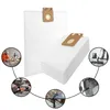 Vacuum cleaner bags shown with inset images of their use in various cleaning scenarios. Produktbild-Vorschau