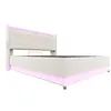 A modern bed frame with LED lighting. Produktbild-Vorschau