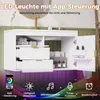 Mobiletto bagno con lavabo, mobile lavabo sospeso con Anteprima dell’immagine prodotto 2