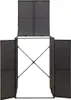 vidaXL Box na odpadky pro 1 odpadkový koš černý 70x80x117 Náhled obrázku produktu 3