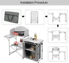 faltbar Campingschrank inkl.Tragetasche mit Produktbild-Vorschau 6