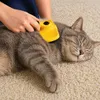 lionto Katzenbürste mit Knopfreinigung, Fellpflegebürste Produktbild-Vorschau 2