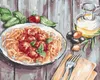 Zuty - Malen nach Zahlen - SPAGHETTI, 40x50 cm, ohne Produktbild-Vorschau 1