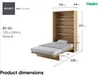MEBLINI Schrankbett Bed Concept - Wandbett mit Lattenrost - Produktbild-Vorschau 8