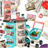 Supermarket shop cash register + mint trolley Voir les images du produit 13