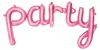 Folienballon Schriftzug Party 80x40cm rosa Produktbild-Vorschau 1