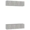 vidaXL TV-Schränke 4 Stk. Betongrau 60x30x30 cm Produktbild-Vorschau 3
