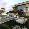 TRADA Gartenecksofa Bahama XXL Grau Links 410x298 cm Produktbild-Vorschau 1