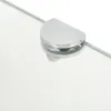 A close-up view of a glass shelf bracket on a clear glass shelf. Produktbild-Vorschau
