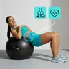 Meteor Gymnastikball 65 cm Schwarz, Anti-Burst Fitnessball Produktbild-Vorschau 3
