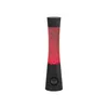 A black lava lamp with red glitter inside, standing on a white background. Anteprima dell’immagine prodotto