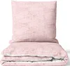 Baumwolle Bettwäsche Set 155x220 cm Rosa Weiß Rauten Produktbild-Vorschau 1