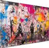 Figuren Street Art Wandbild Pop Art Leinwandbild abstrakt Produktbild-Vorschau 1