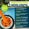tillvex® Sandfilteranlage Pool Weiß/Orange 13.200L/h bis Produktbild-Vorschau 3