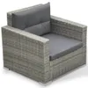 vidaXL 6-tlg. Garten-Lounge-Set mit Auflagen Poly Rattan Produktbild-Vorschau 5